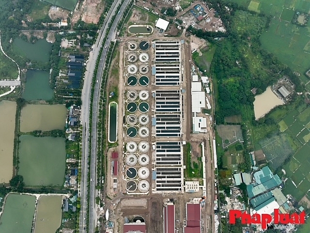 -	Dự án nhà máy nước thải Yên Xá, Thanh Trì, Hà Nội. Ảnh: Khánh Huy