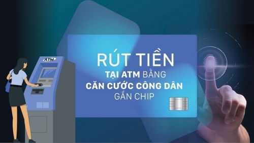 Hướng dẫn cách rút tiền bằng căn cước công dân gắn chip