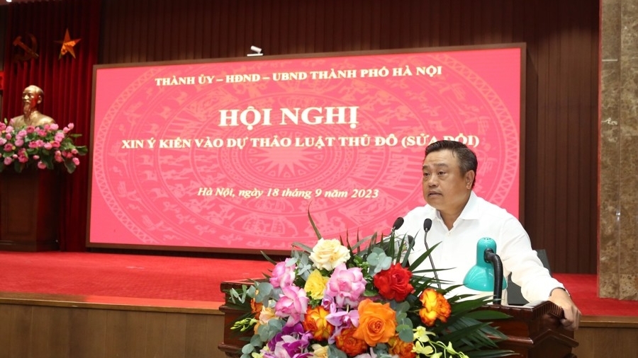 Hội nghị xin ý kiến nguyên lãnh đạo TP Hà Nội vào Dự thảo Luật Thủ đô (sửa đổi)