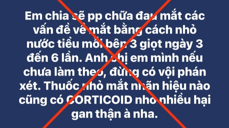 Chữa đau mắt đỏ bằng nước tiểu: Cẩn thận "mang tật" vào người