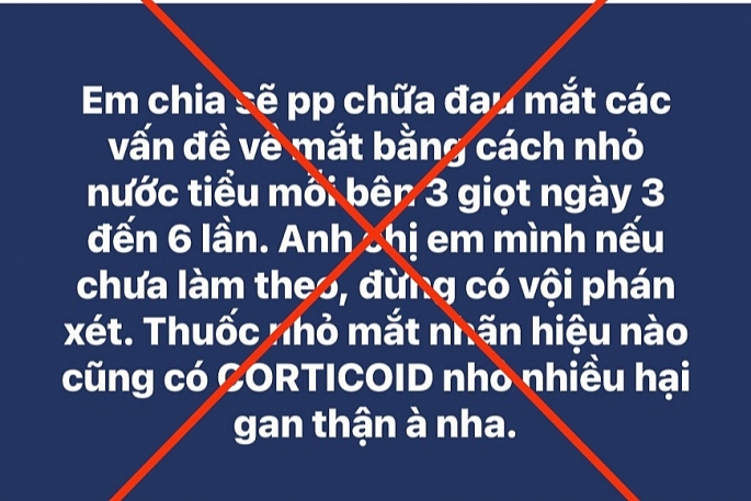 Chữa đau mắt đỏ bằng nước tiểu: Cẩn thận 