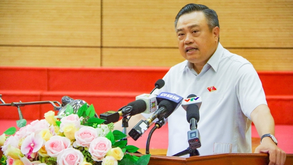 Chủ tịch UBND TP Hà Nội Trần Sỹ Thanh tiếp xúc cử tri huyện Sóc Sơn