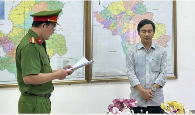 Lệnh bắt Lương Quang Huy Ảnh: CA