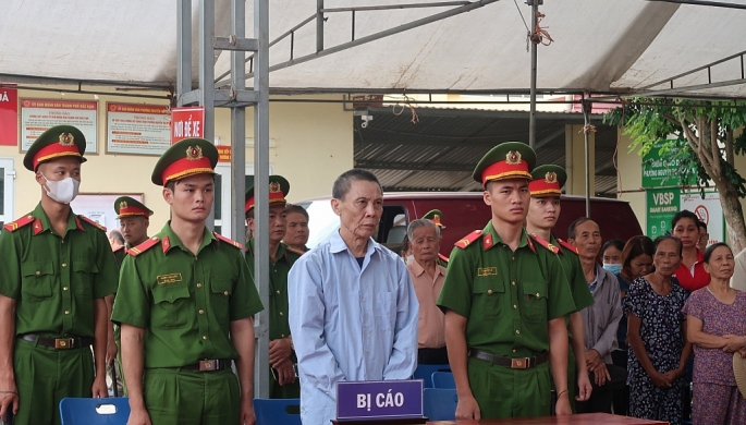 Bị cáo Nguyễn Văn Minh tại phiên tòa. Ảnh: Công an Bắc Kạn.