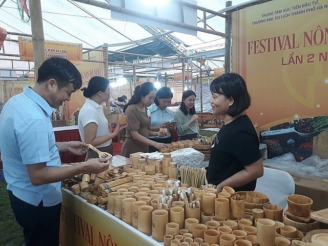 Theo Ban tổ chức, Festival nông sản Hà Nội tại Sóc Sơn sẽ diễn ra đến hết ngày 1/10/2023. Ảnh: Thùy Linh