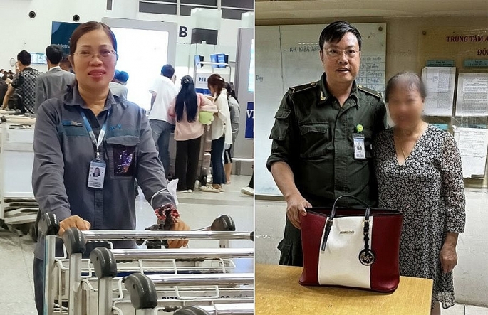 Tìm chủ nhân túi xách chứa 200 triệu đồng bỏ quên tại sân bay Nội Bài
