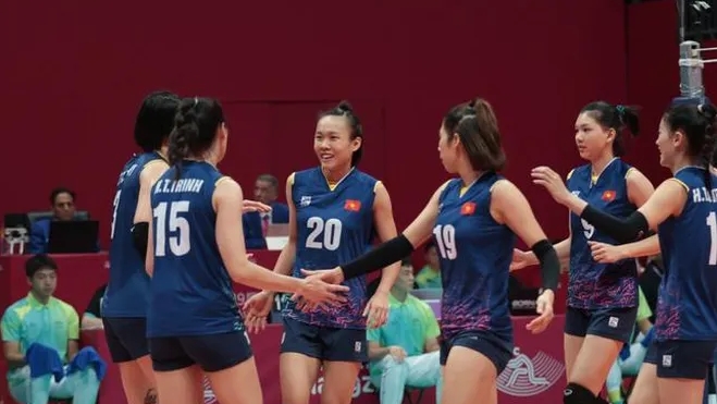 Thắng kịch tính Hàn Quốc, đội tuyển bóng chuyền nữ Việt Nam gây sốc ở ASIAD 19