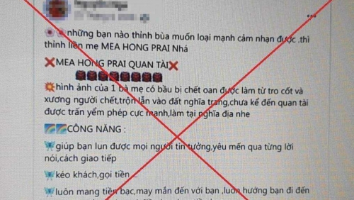 Rao bán bùa ngải trên mạng xã hội là hành vi mê tín, dị đoan?