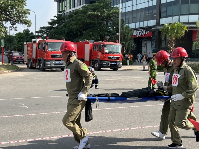 Phường Tây Tựu đạt giải nhất hội thi thể thao nghiệp vụ phòng cháy chữa cháy