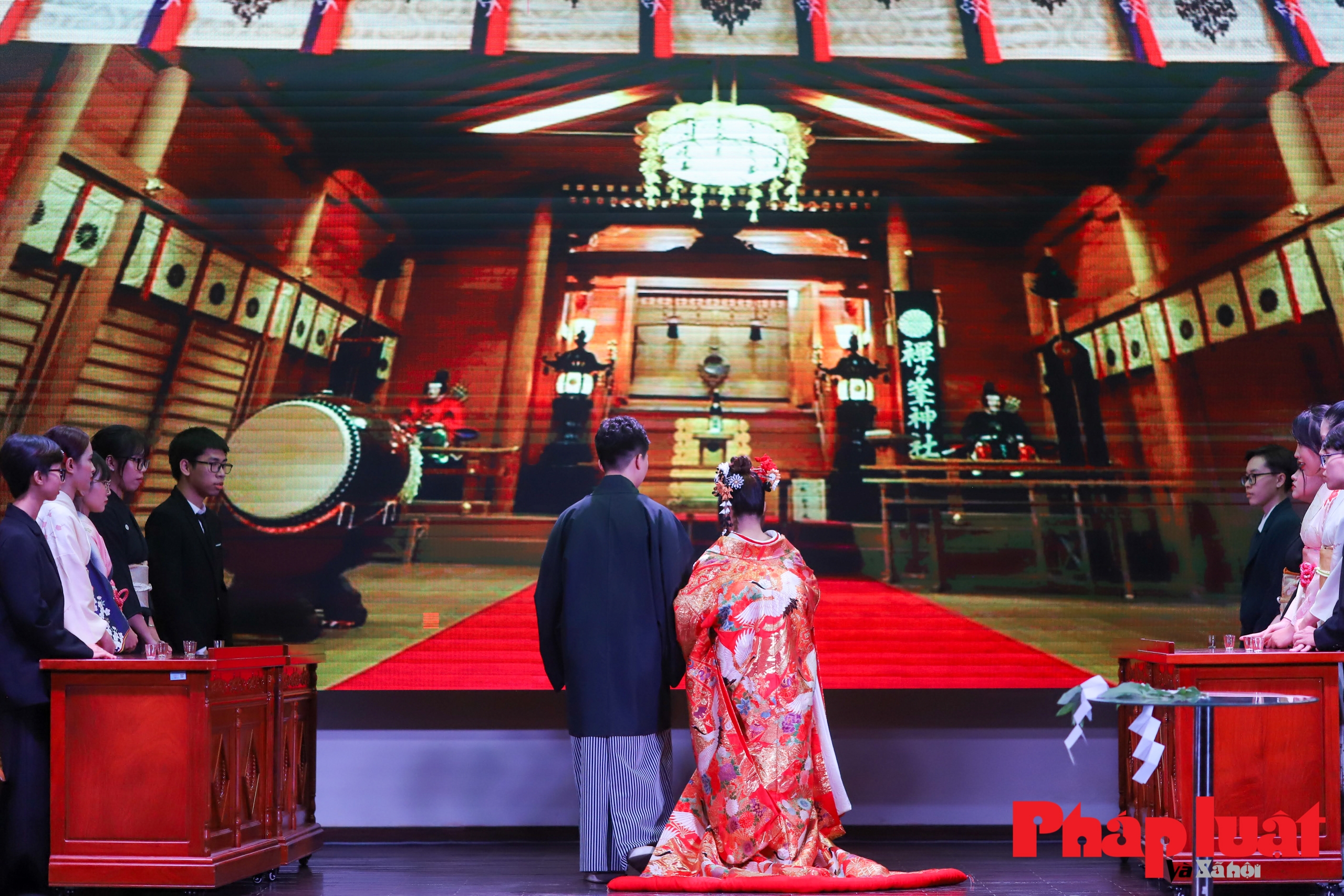 Lần đầu phỏng dựng đám cưới của người Nhật Bản theo nghi lễ Thần Đạo tại Việt Nam