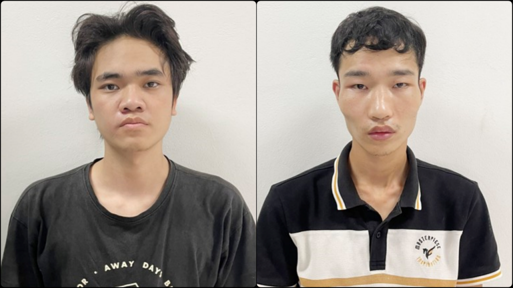 Hai đối tượng Nguyễn Quang Huy (trái) và Nguyễn Văn Năm Ảnh: CA huyện Ứng Hoà Hai đối tượng Nguyễn Quang Huy (trái) và Nguyễn Văn Năm Ảnh: CA huyện Ứng Hoà