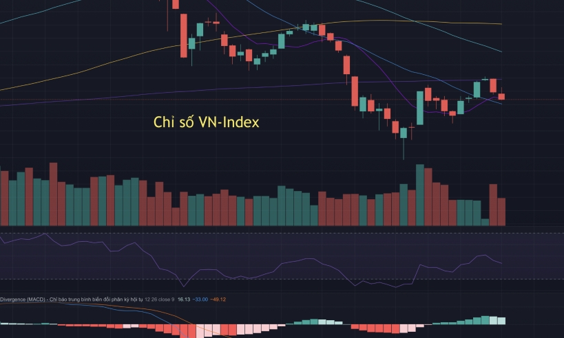 Thị trường chứng khoán 5/10: Thanh khoản yếu, VN-Index xuống dưới tham chiếu