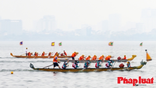 600 vận động viên tranh tại Giải bơi chải thuyền rồng Hà Nội mở rộng 2023