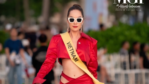 Thí sinh Miss grand International diện đồ nổi bật ở Hạ Long