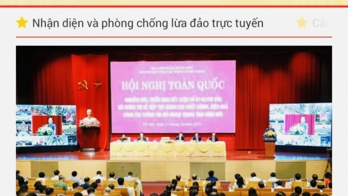 Những thông tin của Bộ Công an được cung cấp trên môi trường mạng