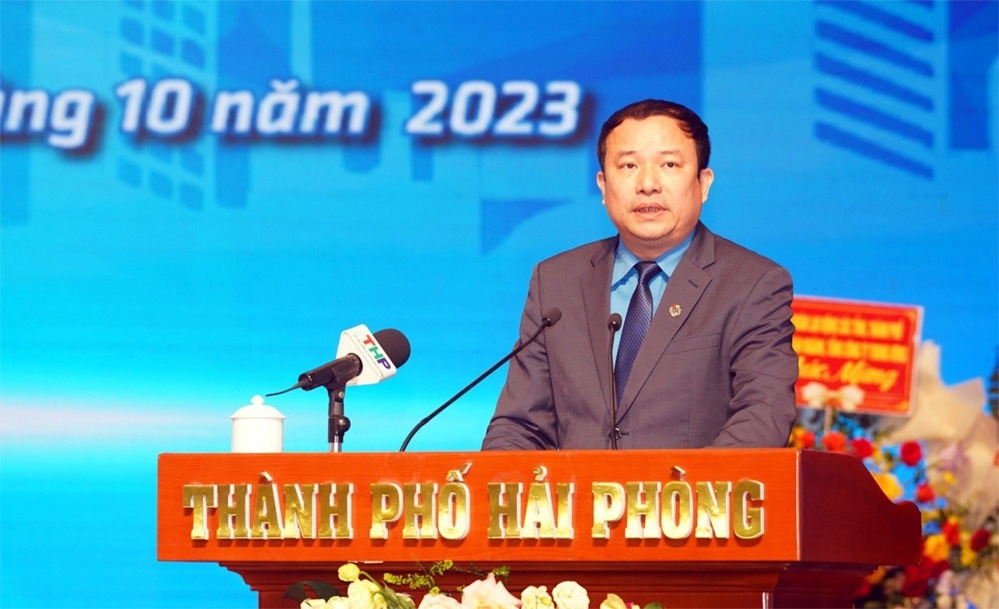 Ông Nguyễn Anh Tuân tái đắc cử Chủ tịch Liên đoàn Lao động TP Hải Phòng