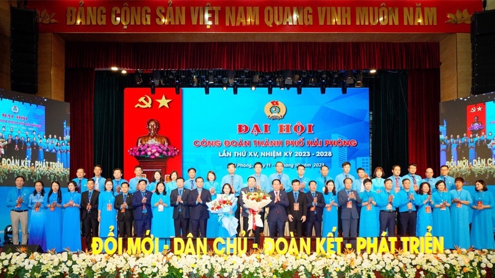 Ông Nguyễn Anh Tuân tái đắc cử Chủ tịch Liên đoàn Lao động TP Hải Phòng