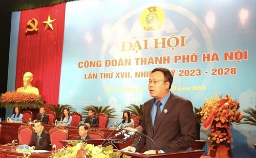 Ông Phạm Quang Thanh tái đắc cử chức Chủ tịch LĐLĐ TP Hà Nội khoá XVII