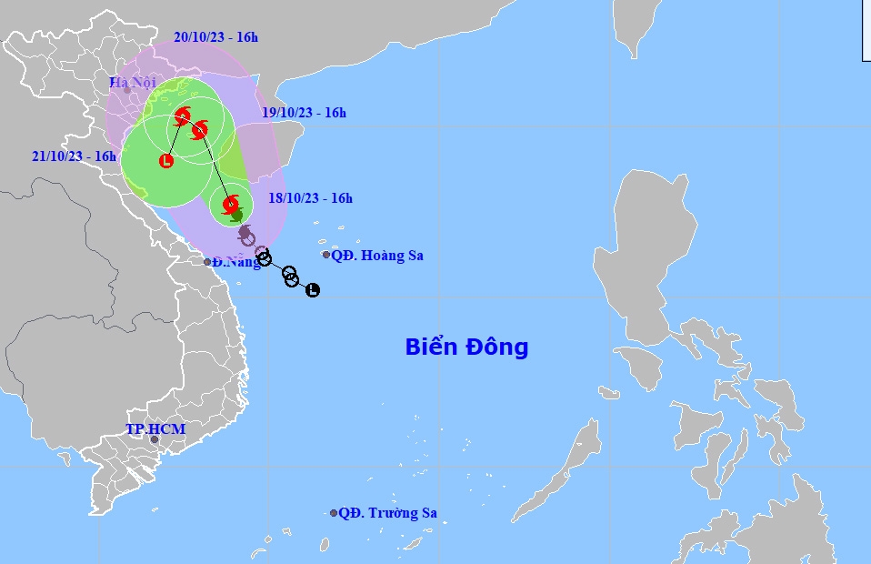 Bão số 5 có khả năng mạnh thêm, miền Bắc sắp đón không khí lạnh