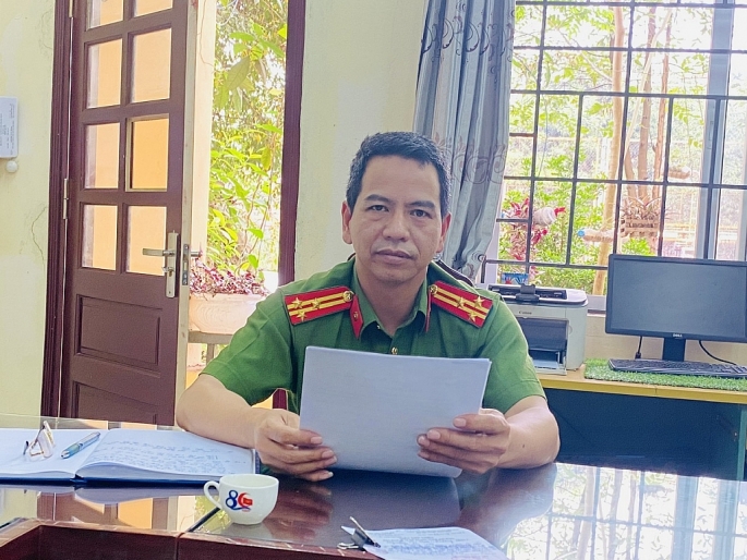 Thượng tá Nguyễn Văn Thắng, Phó Trưởng CA huyện Chương Mỹ, TP Hà Nội.           Ảnh: Nguyễn Vũ