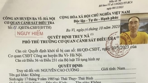 Truy nã gã trai giữ con của người tình để “níu kéo” tình cảm