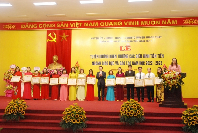 Ngành giáo dục huyện Thạch Thất đạt được nhiều thành tựu