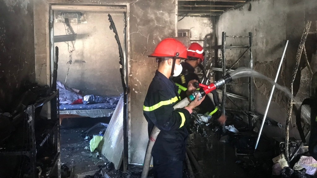 Hải Phòng: Cháy lớn tại khu chung cư Hoàng Huy lúc sáng sớm