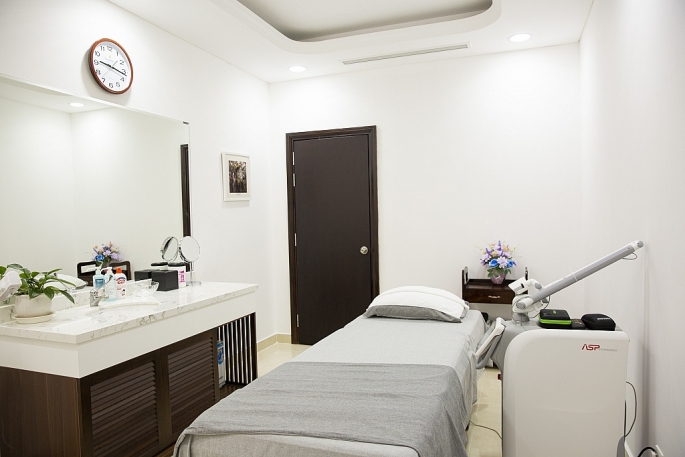 Hệ thống phòng trị liệu riêng tư tại Vinmec – View đầy đủ tiện nghi, giúp khách hàng thư giãn trong suốt thời gian làm đẹp