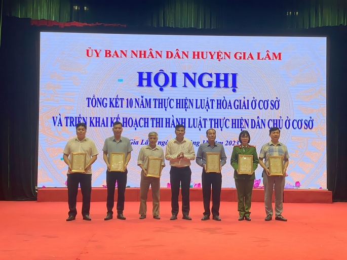 Huyện Gia Lâm, Hà Nội: Công tác hòa giải cơ sở đã đi vào nền nếp, chất lượng và hiệu quả