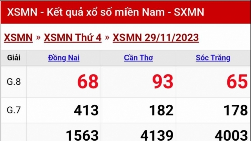 XSMN - Kết quả xổ số miền Nam hôm nay 30/11/2023 - KQXSMN 30/11