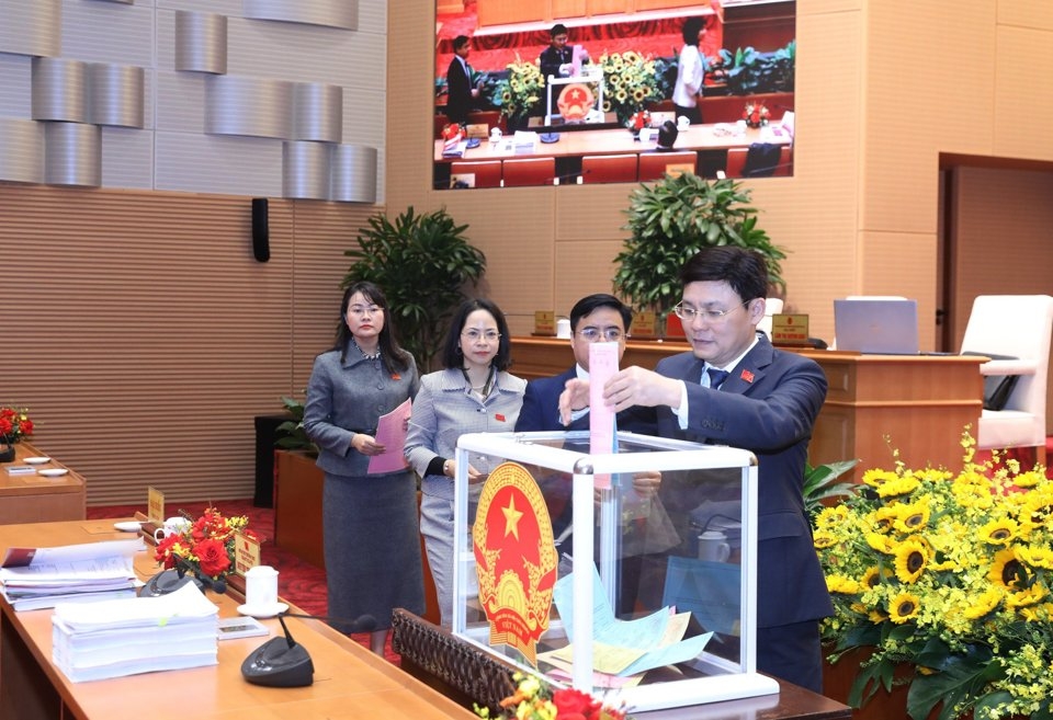 Kết quả lấy phiếu tín nhiệm 28 chức vụ do HĐND Thành phố Hà Nội bầu