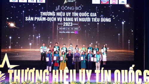 Công bố thương hiệu uy tín quốc gia 2023: Nhiều doanh nghiệp được tôn vinh