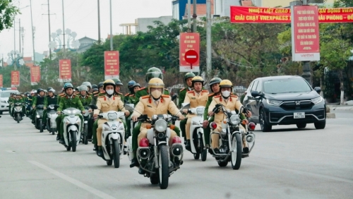 Công an quận Đồ Sơn ra quân thực hiện Đợt cao điểm tấn công, trấn áp tội phạm bảo đảm an ninh trật tự dịp Tết Nguyên đán Giáp Thìn 2024