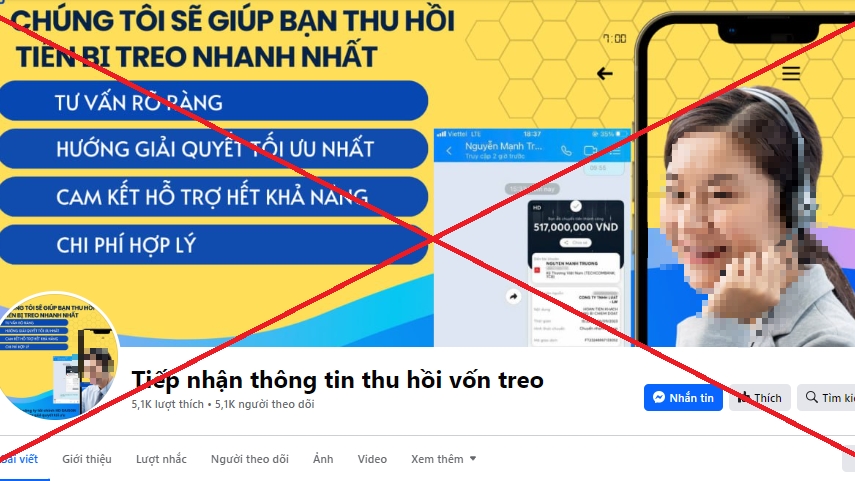 Cảnh giác bẫy lừa "dịch vụ lấy lại tiền bị lừa đảo"