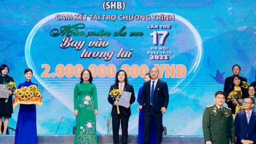 SHB ủng hộ 2 tỷ đồng góp phần mang “mùa xuân cho em” dịp Tết Giáp Nhìn