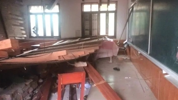 Tình huống pháp lý vụ sập trần lớp học ở tỉnh Nghệ An