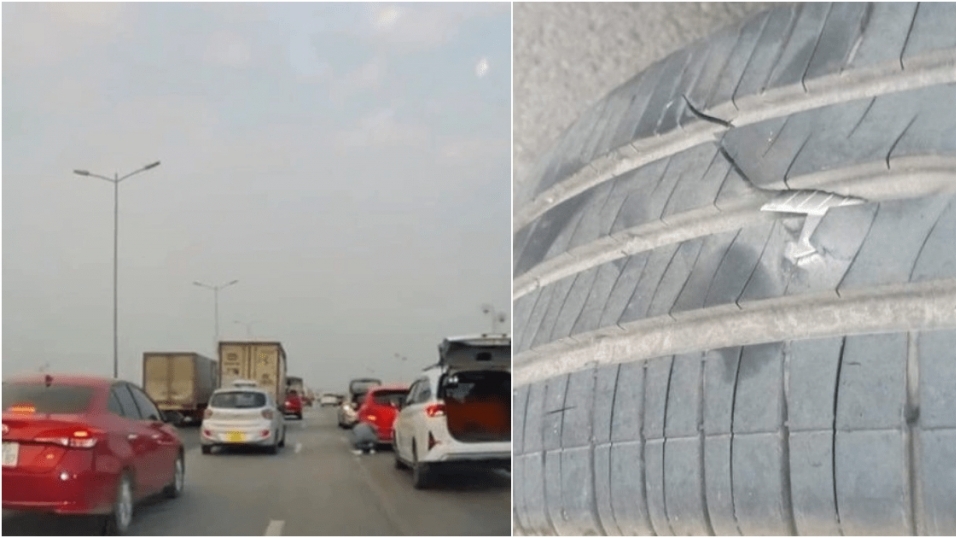 Hà Nội: Xác định "thủ phạm" khiến hàng loạt ô tô nổ lốp trên cầu Thanh Trì