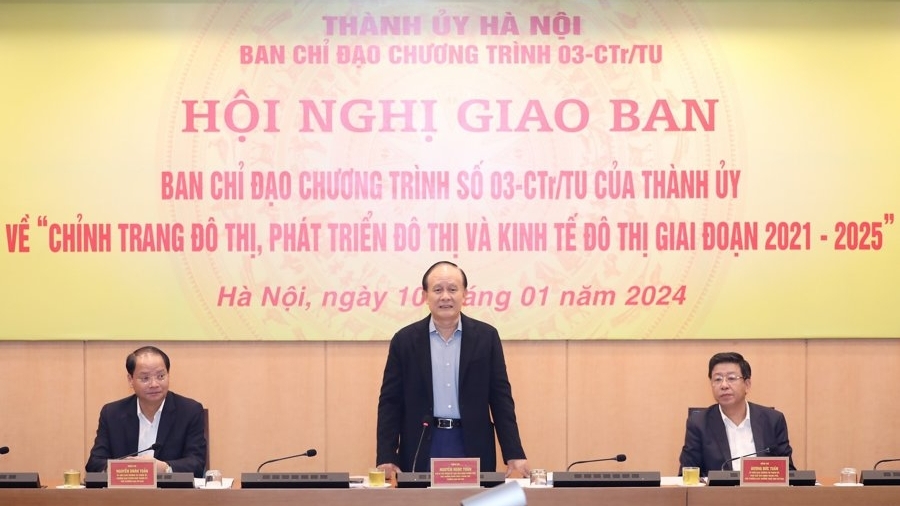 Chương trình số 03-CTr/TU: Tăng tốc thực hiện mục tiêu phát triển đô thị Hà Nội