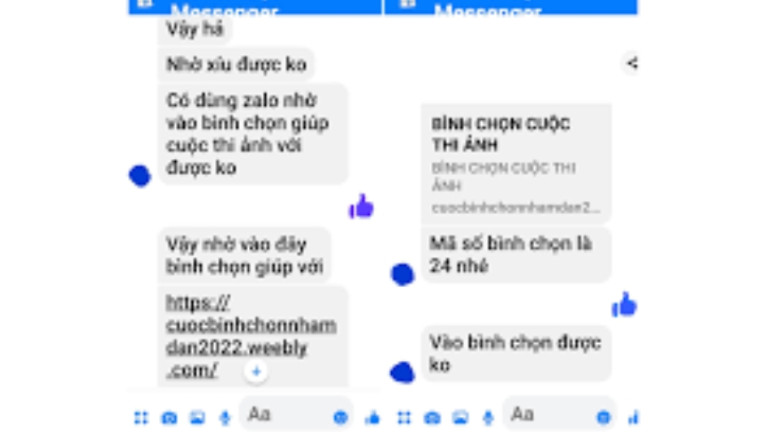 Cảnh báo về chiêu trò lừa đảo trên Facebook liên quan đến bình chọn