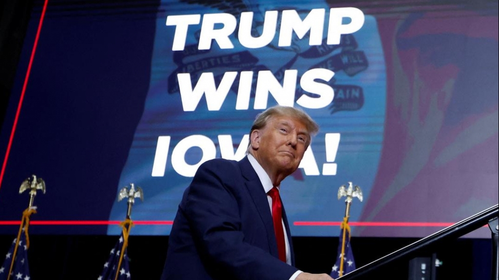 Ông Trump thắng áp đảo ở cuộc bầu cử đảng Cộng hòa tại Iowa