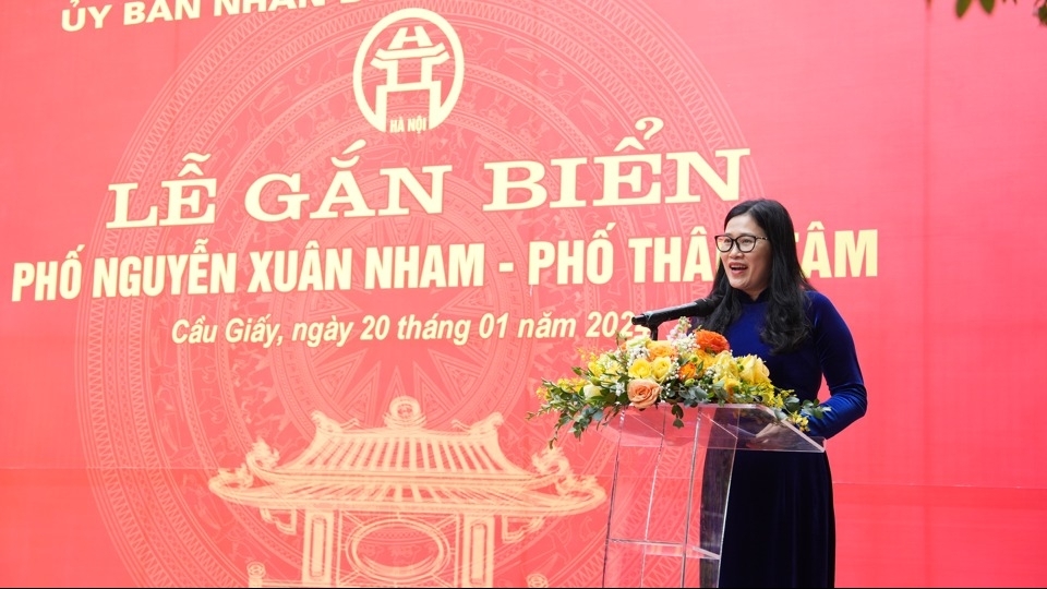 Hà Nội: Gắn biển phố Thâm Tâm và phố Nguyễn Xuân Nham