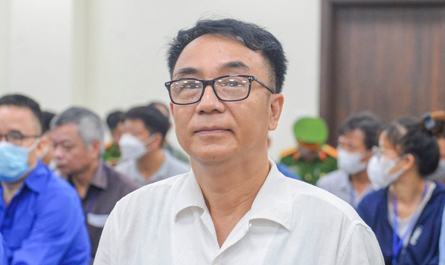 Bị cáo Trần Hùng tại phiên tòa sơ thẩm.