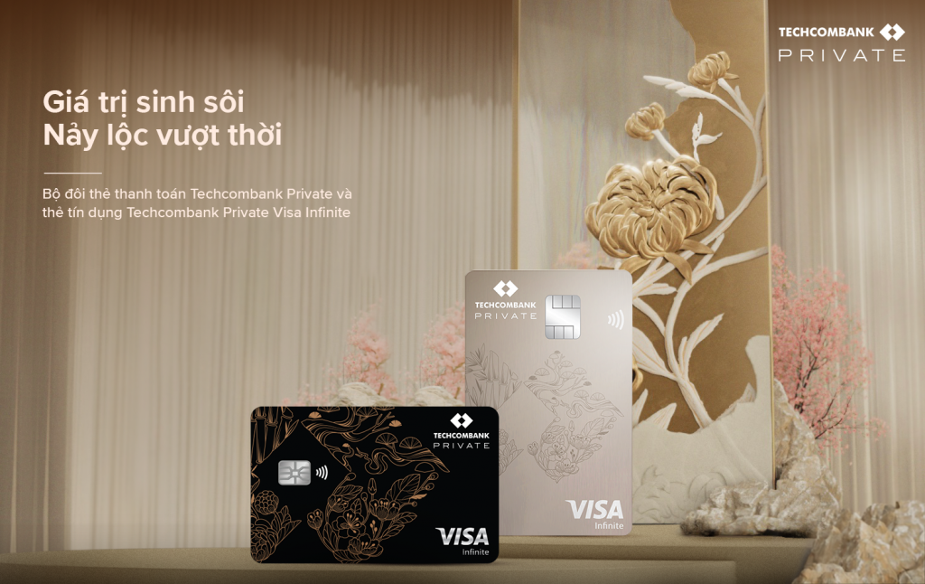 Bộ đôi thẻ thanh toán quốc tế Techcombank Private & thẻ tín dụng Techcombank Private Visa Infinite