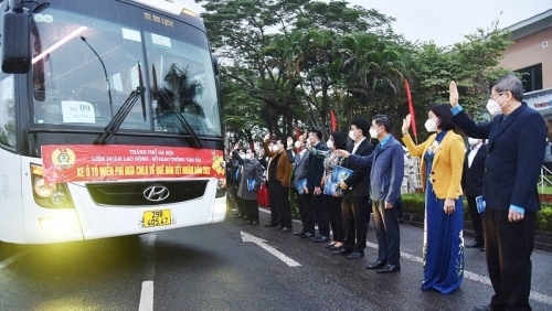 Hà Nội sẽ tổ chức các chuyến xe đón công nhân trở lại làm việc sau nghỉ Tết Nguyên đán