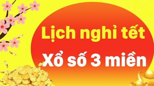 Lịch nghỉ Tết Nguyên đán Giáp Thìn 2024 của xổ số 3 miền Bắc, Trung, Nam