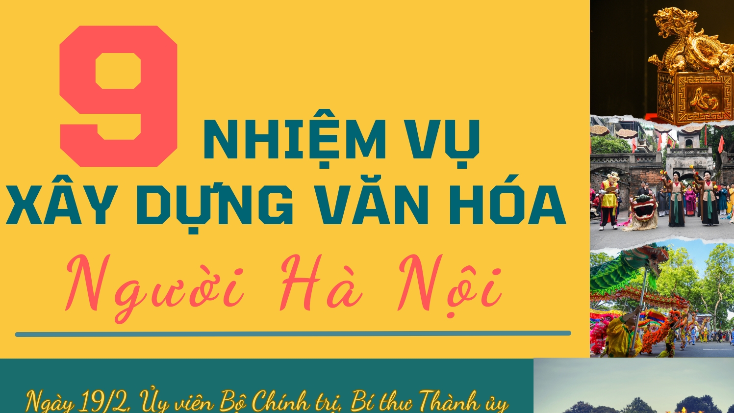 9 nhiệm vụ xây dựng văn hóa người Hà Nội