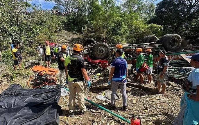 Hiện trường vụ tai nạn. Nguồn: Manila Times