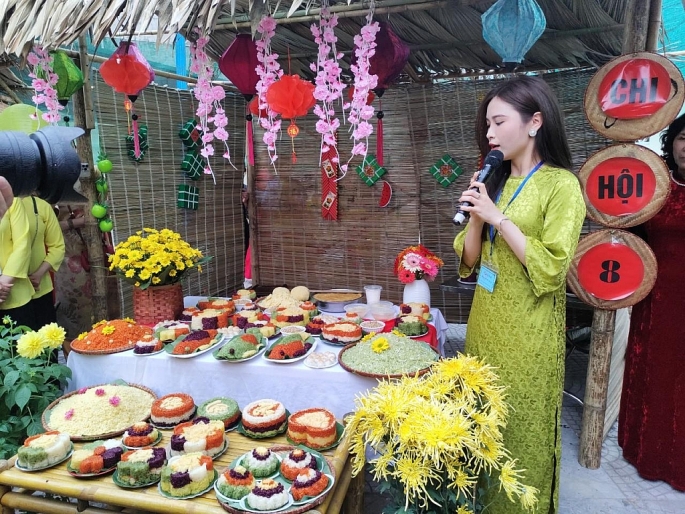 Lễ hội Xôi làng nghề Phú Thượng, quận Tây Hồ năm 2024. Ảnh: KP