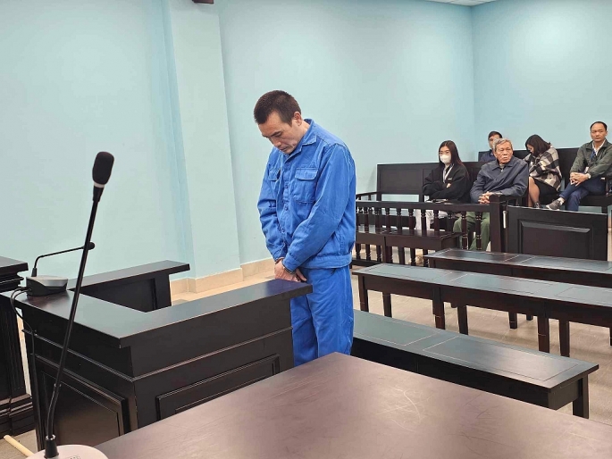 Bị cáo Tống Anh San tại phiên tòa xét xử sơ thẩm.	Ảnh: H.M