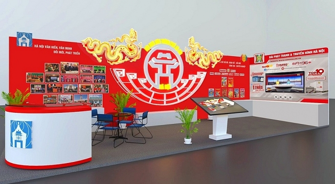 Gian trưng bày của Hội nhà báo TP Hà Nội
